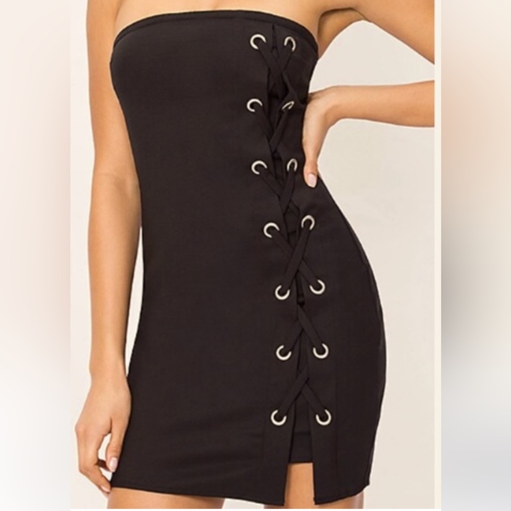 By The Way Tina Lace up dress